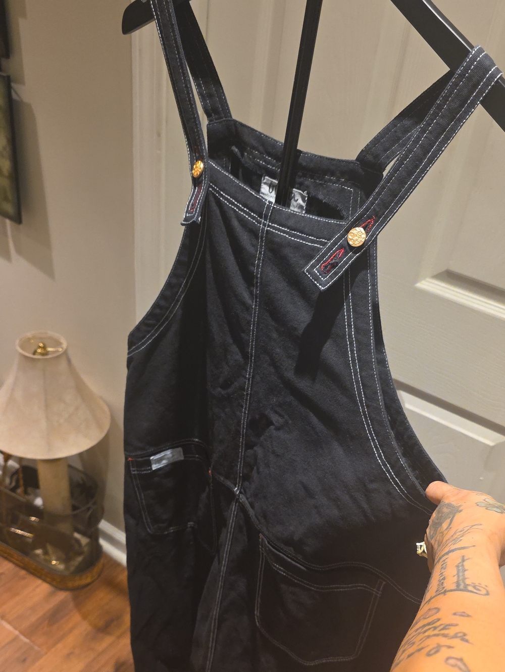 Relaxed Black Women's Dress Overall Jumper